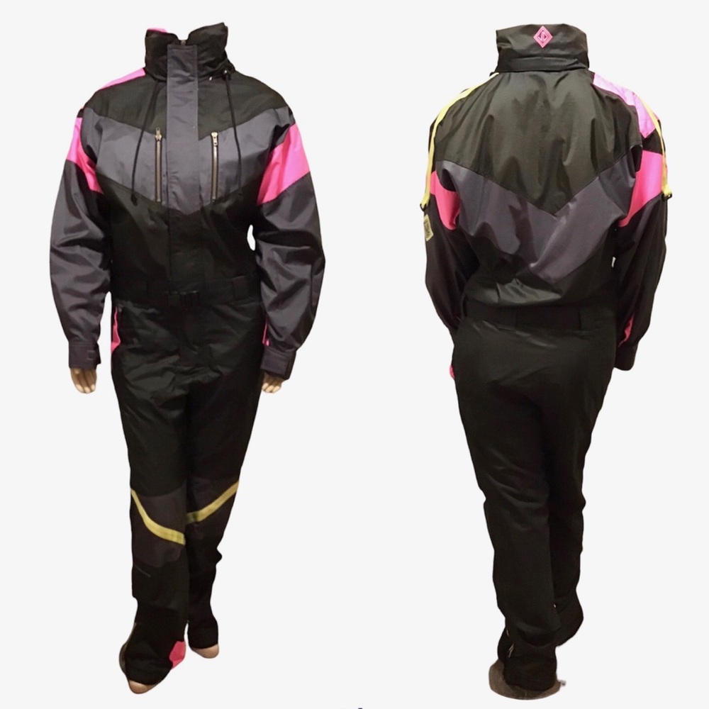 Vtg 80’s Jd Sunvalley Men’s Large Ski Suit One Piece Snowsuit
